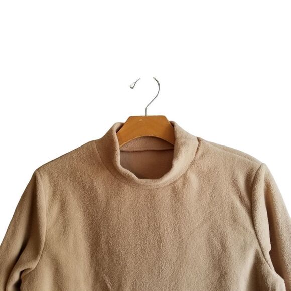 Dazy Tan Fleece Mock Neck Pullover XL  2 0246 - Picture 2 of 5